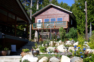 Sointula guest house view from waterside